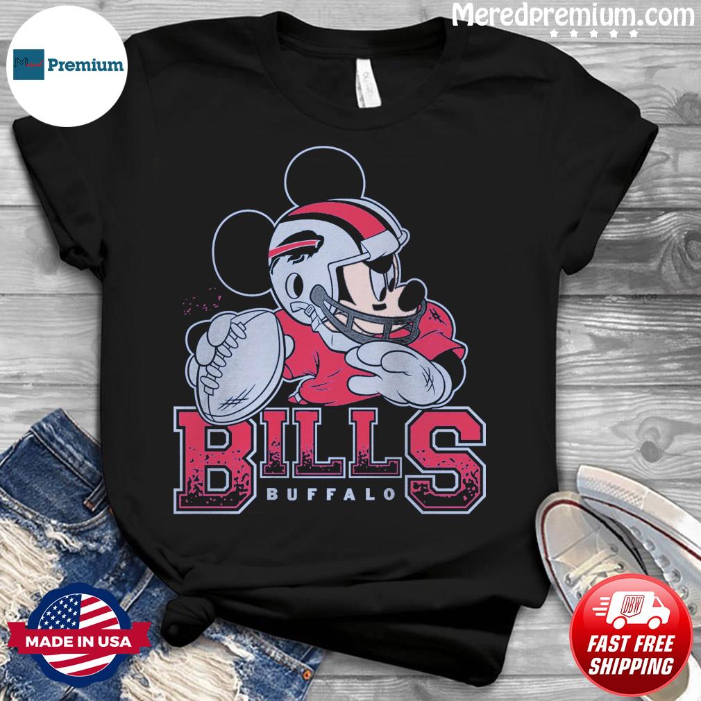 Disney x Junk Food NFL Buffalo Bills Mickey Mouse Unisex T-Shirt Size  Medium