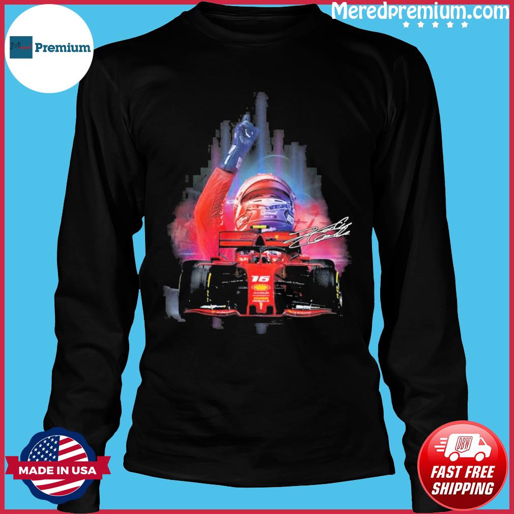 Official 16 Charles Leclerc F1 Scuderia Ferrari Shirt, hoodie, sweater,  long sleeve and tank top