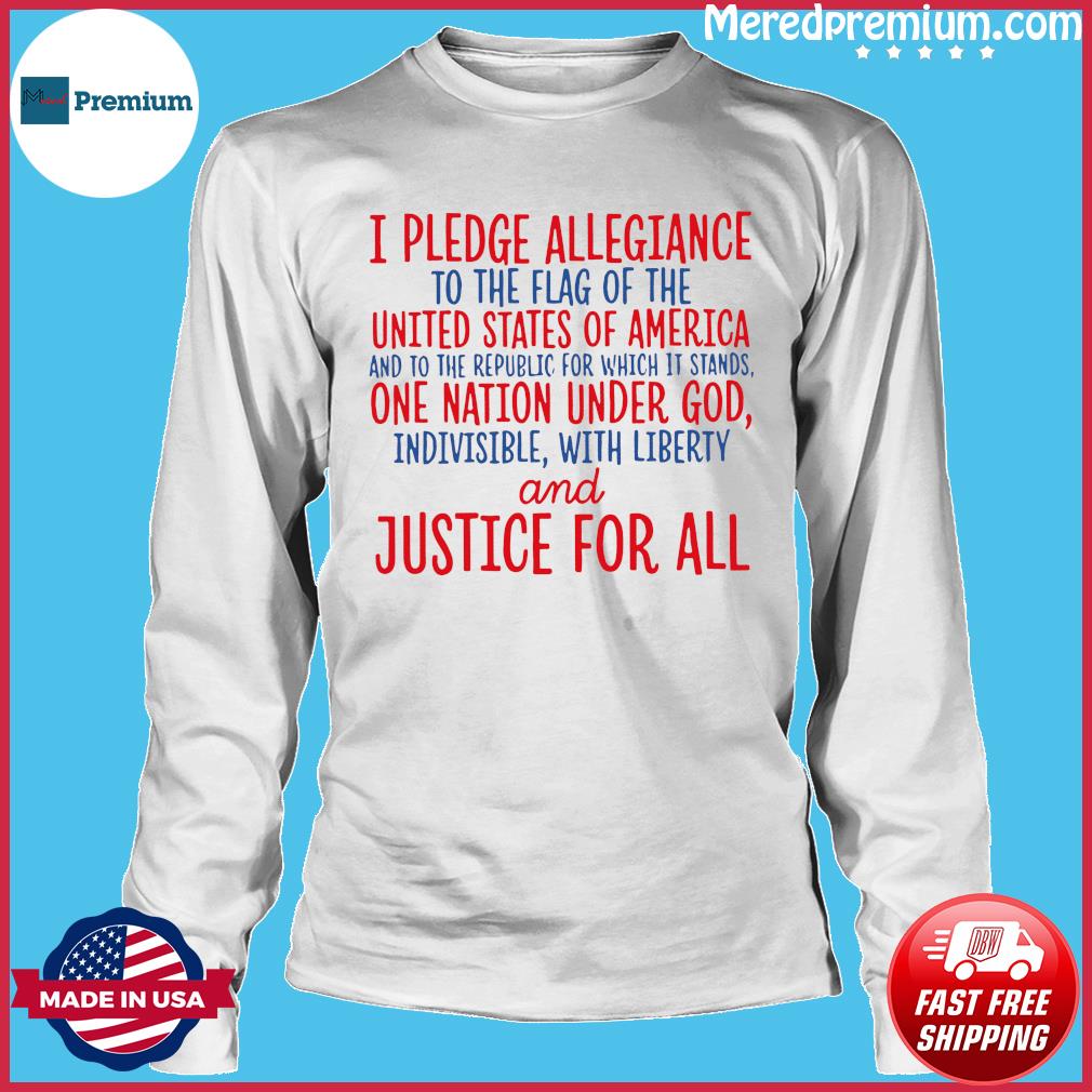 Official Land Of The Free Pledge Of Allegiance To The Flag Of United ...