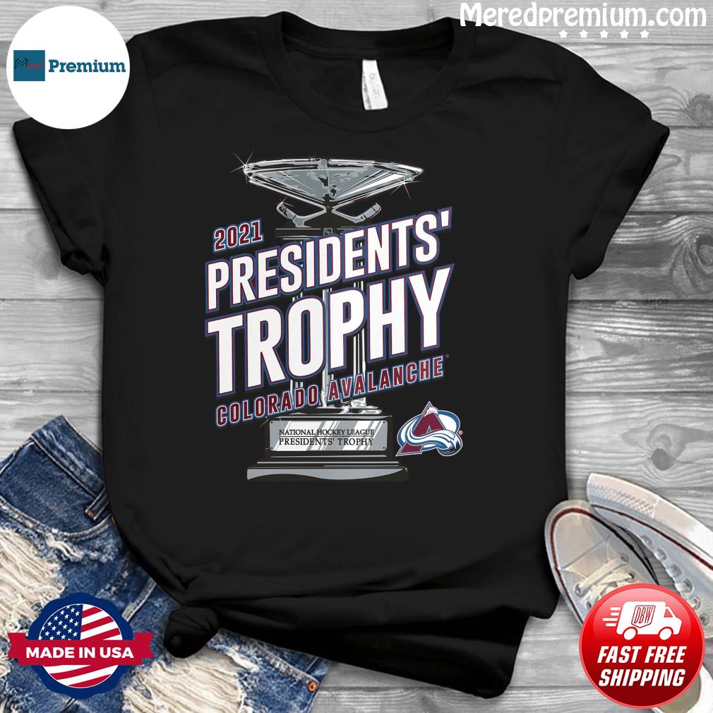 avalanche presidents trophy shirt