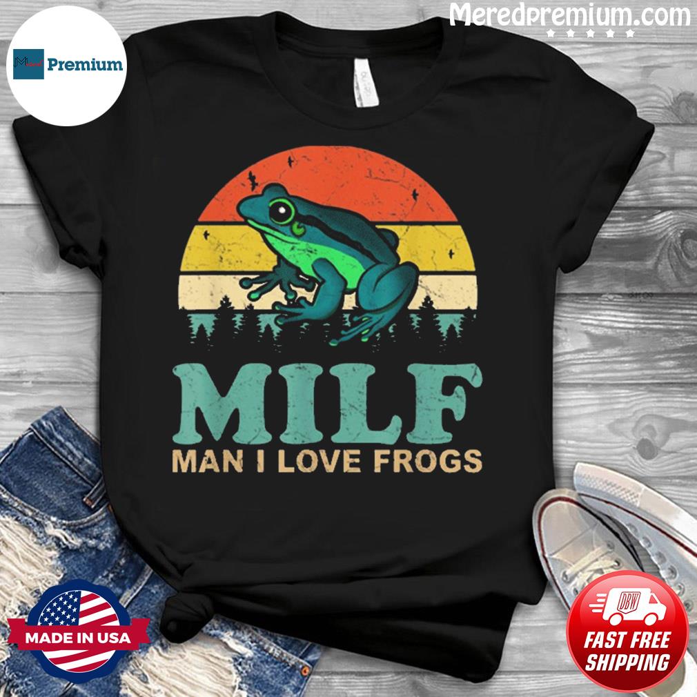 18x18 Multicolor Milf Lovers Man I Love Frogs Funny Quotes Amphibian Milf Man I Love Frogs Funny Saying Throw Pillow 