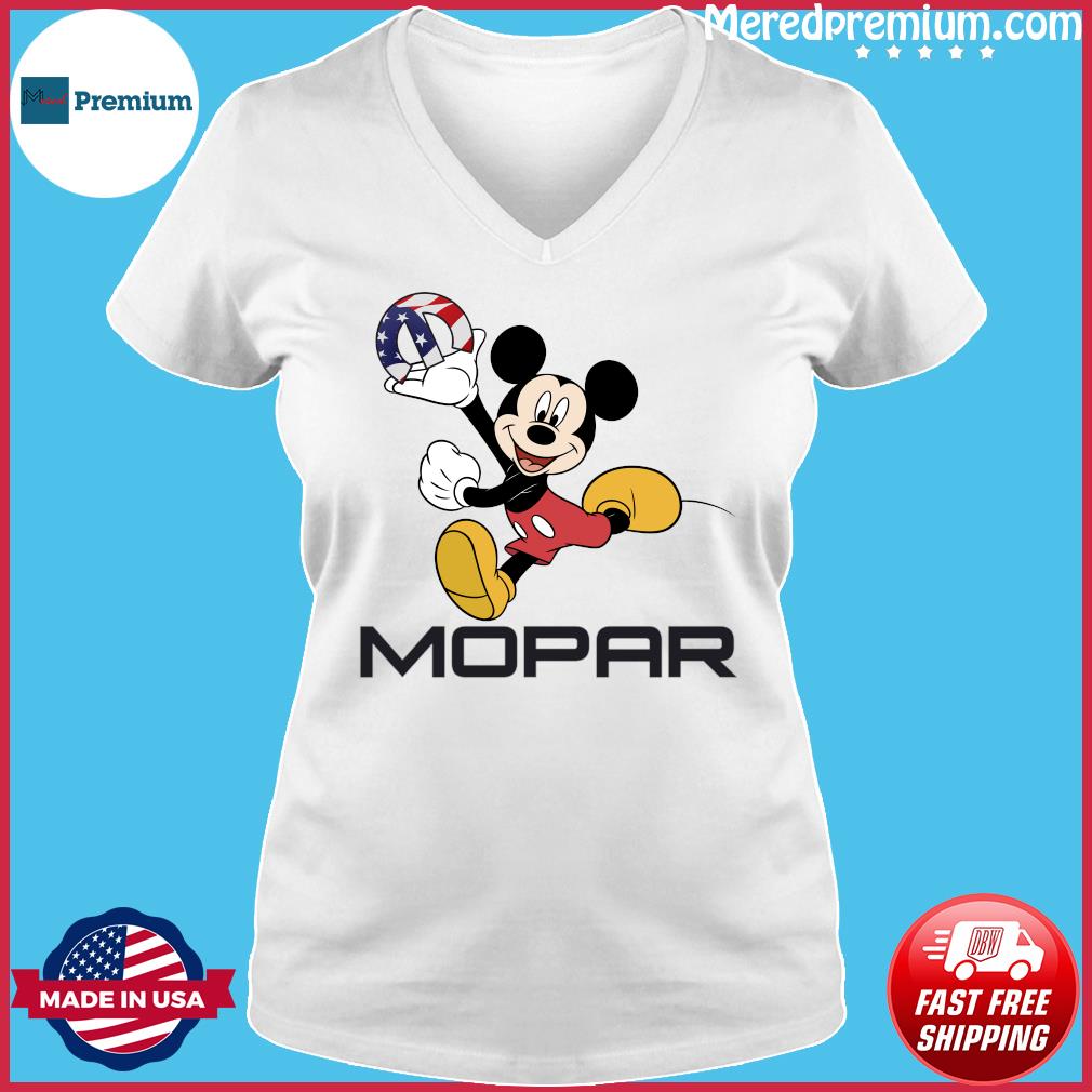 Automatización delicado Borradura Mopar Logo And Disney Mickey Mouse Smile Shirt, hoodie, sweater, long  sleeve and tank top