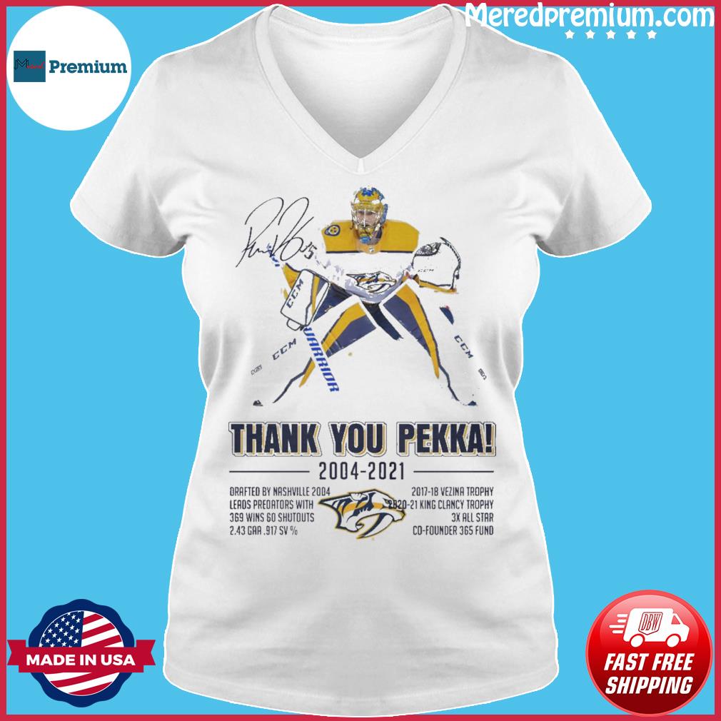 35 Pekka Rinne Nashville Predators 2005 2021 thank you for