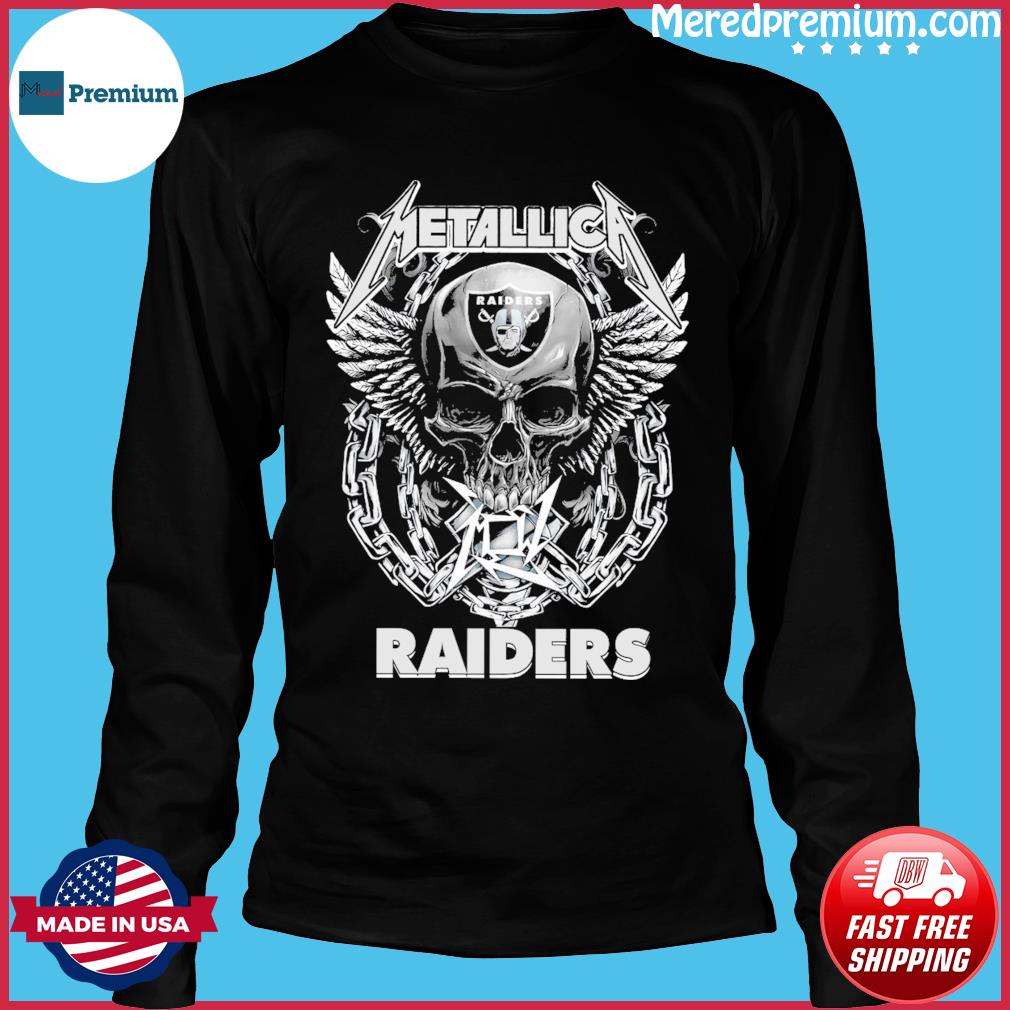 Metallica Las Vegas Raiders Shirt - High-Quality Printed Brand