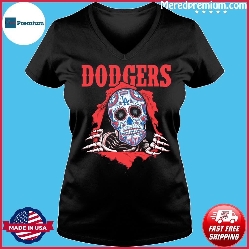 Blood Inside Me Sugar Skull Los Angeles Dodgers Shirt, hoodie