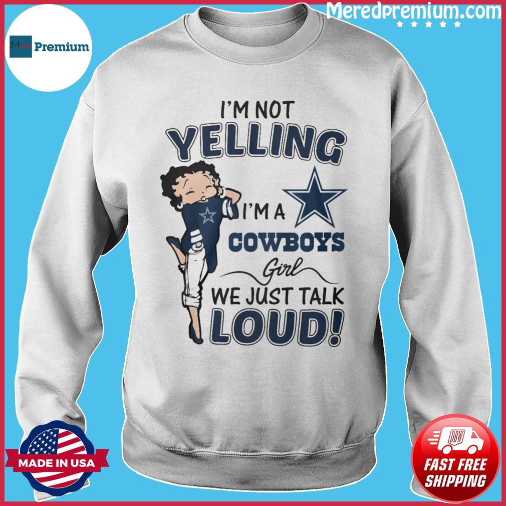 Betty Boop Dallas Cowboys Shirt - High-Quality Printed Brand