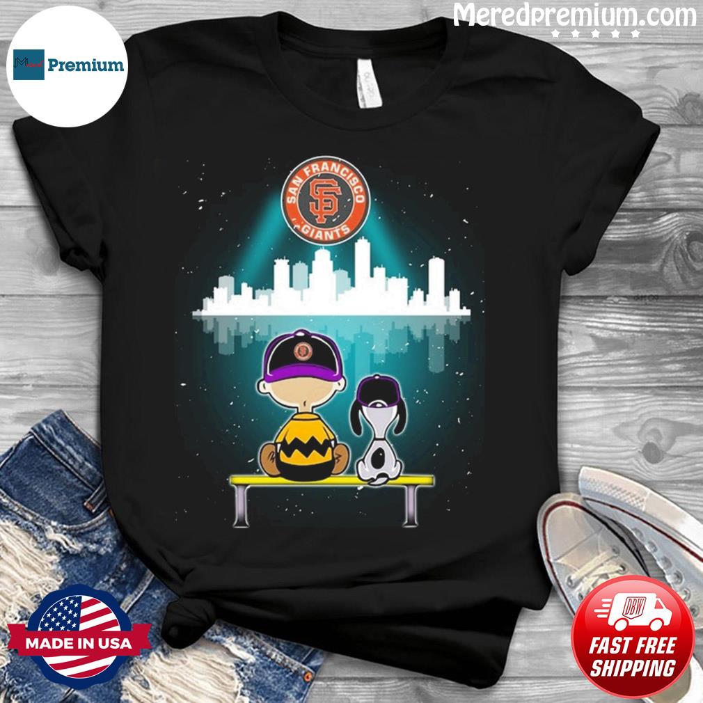 Official Charlie Brown And Snoopy Watching City San Francisco Giants shirt,  hoodie, sweater, long sleeve and tank top