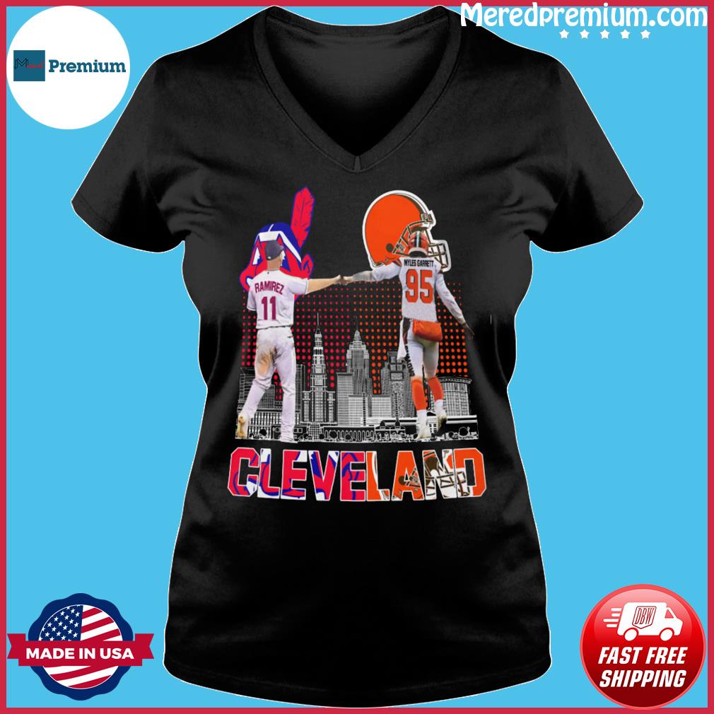 Unique Stylistic Tee Cleveland Indians T-Shirt Black L