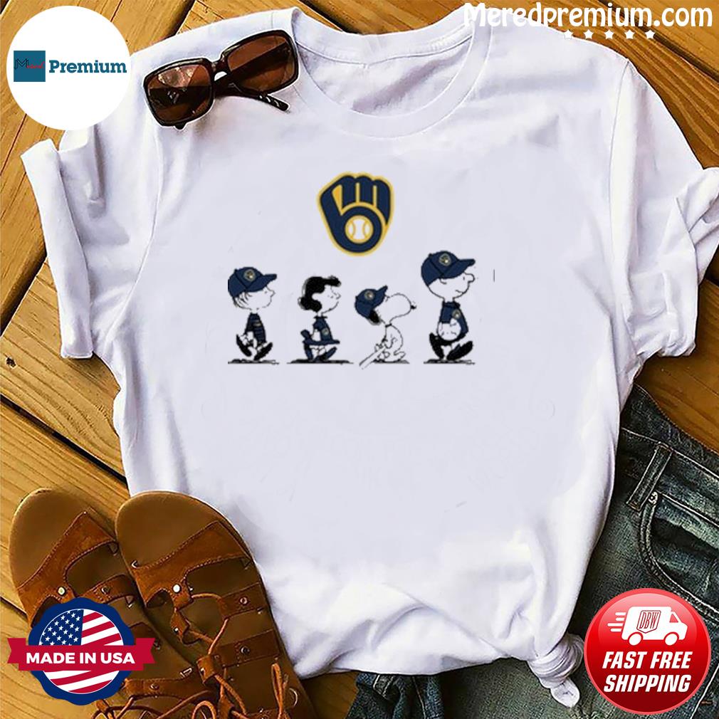 Snoopy Milwaukee Brewers Peace Love Brewers shirt, hoodie, sweater, long  sleeve and tank top