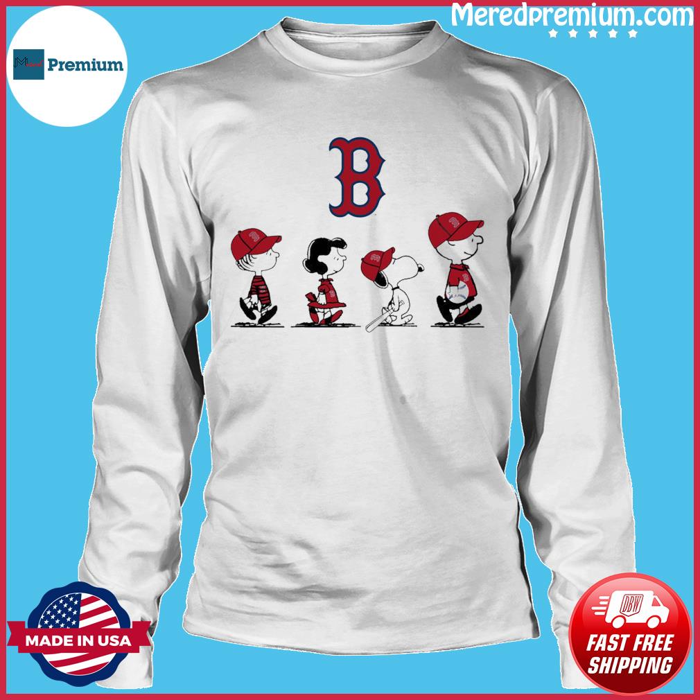 Peanuts characters Boston Red Sox shirt - Kingteeshop