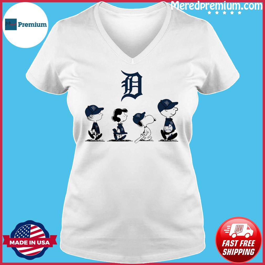 Peanuts characters Detroit Tigers shirt, hoodie, sweater and v