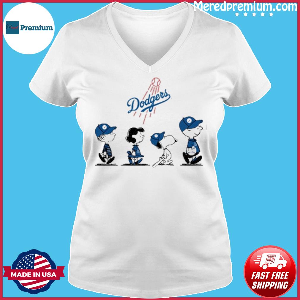 Baseball Los Angeles Dodgers The Peanut Character Charlie Brown And Snoopy  Walking Shirt, hoodie, sweater, long sleeve and tank top