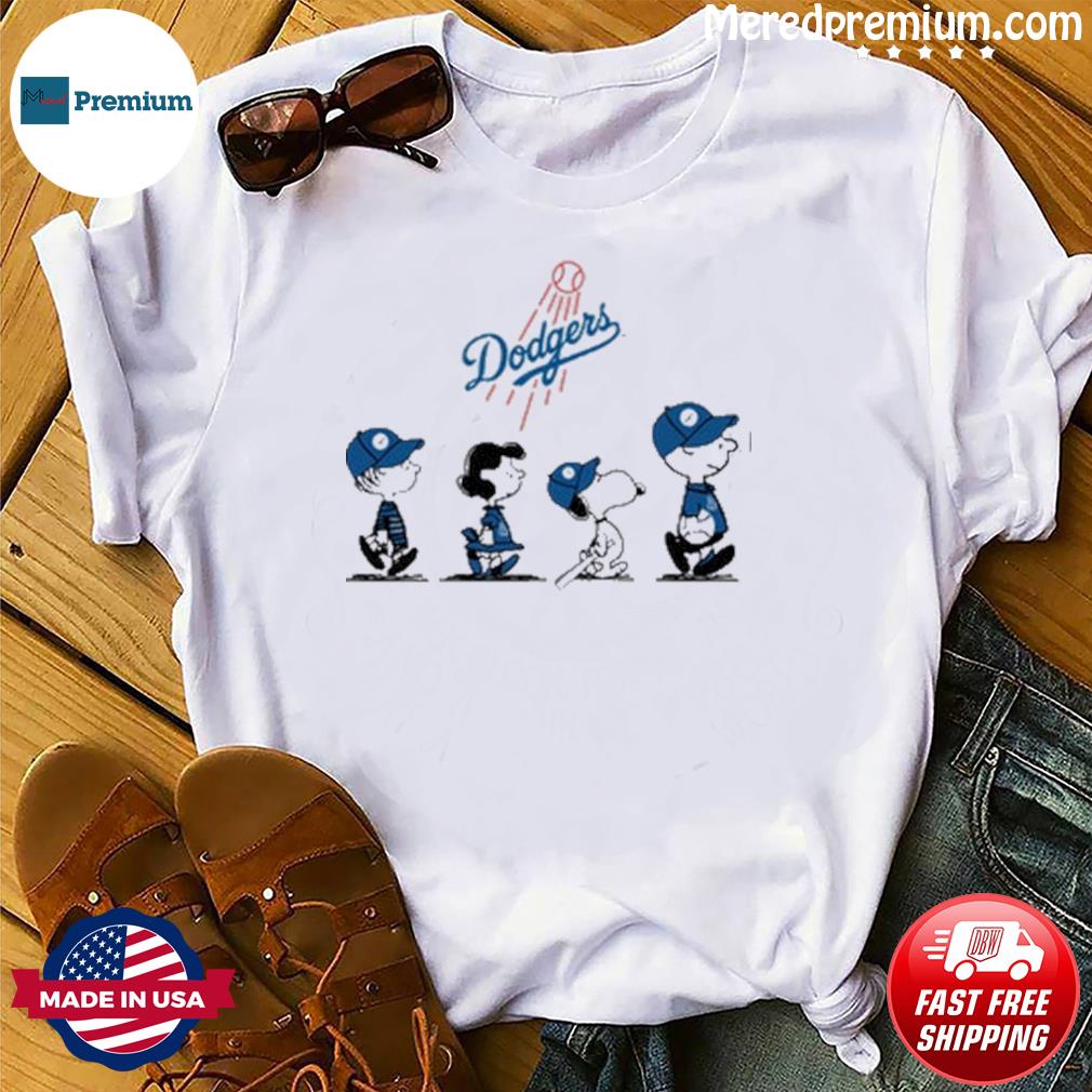 The Dodgers baseball with the peanut character Charlie brown and