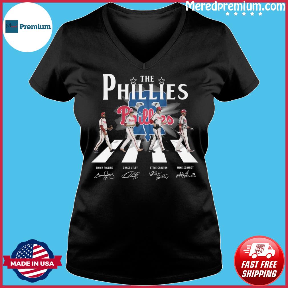 Philadelphia Phillies Steve Carlton Mike Schmidt and Jimmy Rollins  signatures shirt, hoodie, sweater, long sleeve and tank top