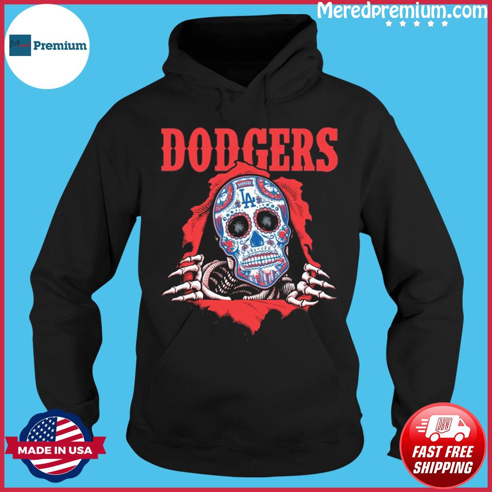 Blood Inside Me Sugar Skull Los Angeles Dodgers Shirt, hoodie