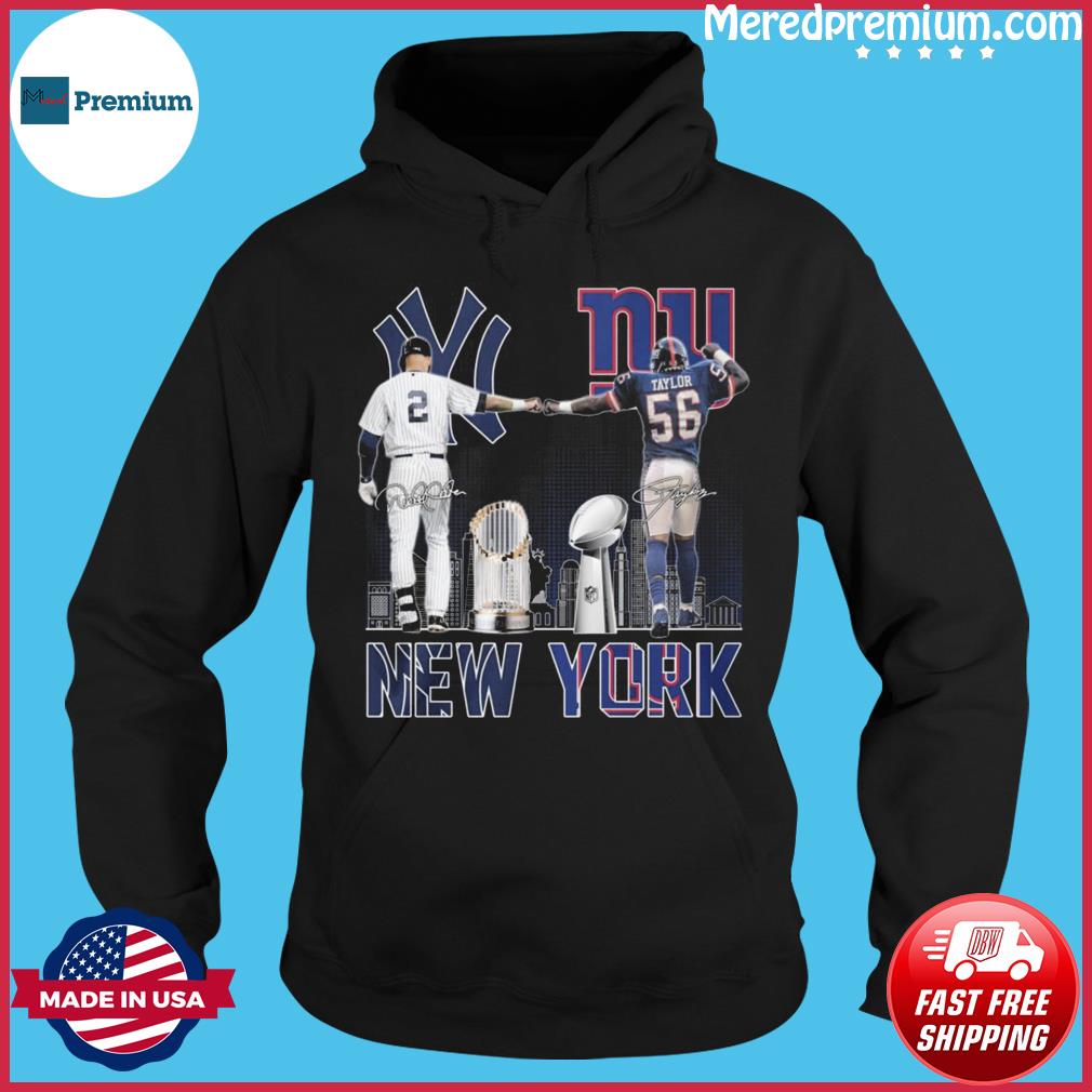 Official Derek Jeter New York Yankees and Taylor New York Giants Sport City Skyline  Shirt, hoodie, sweater, long sleeve and tank top