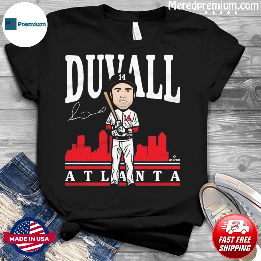 Atlanta Braves Adam Duvall cartoon signature shirt, hoodie, sweater and  v-neck t-shirt