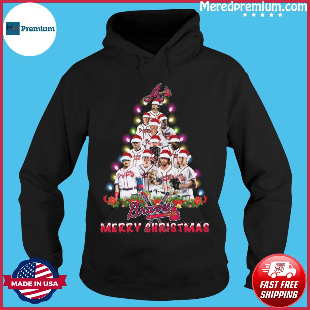 Funny atlanta Braves baseball Christmas tree shirt, hoodie, sweater, long  sleeve and tank top