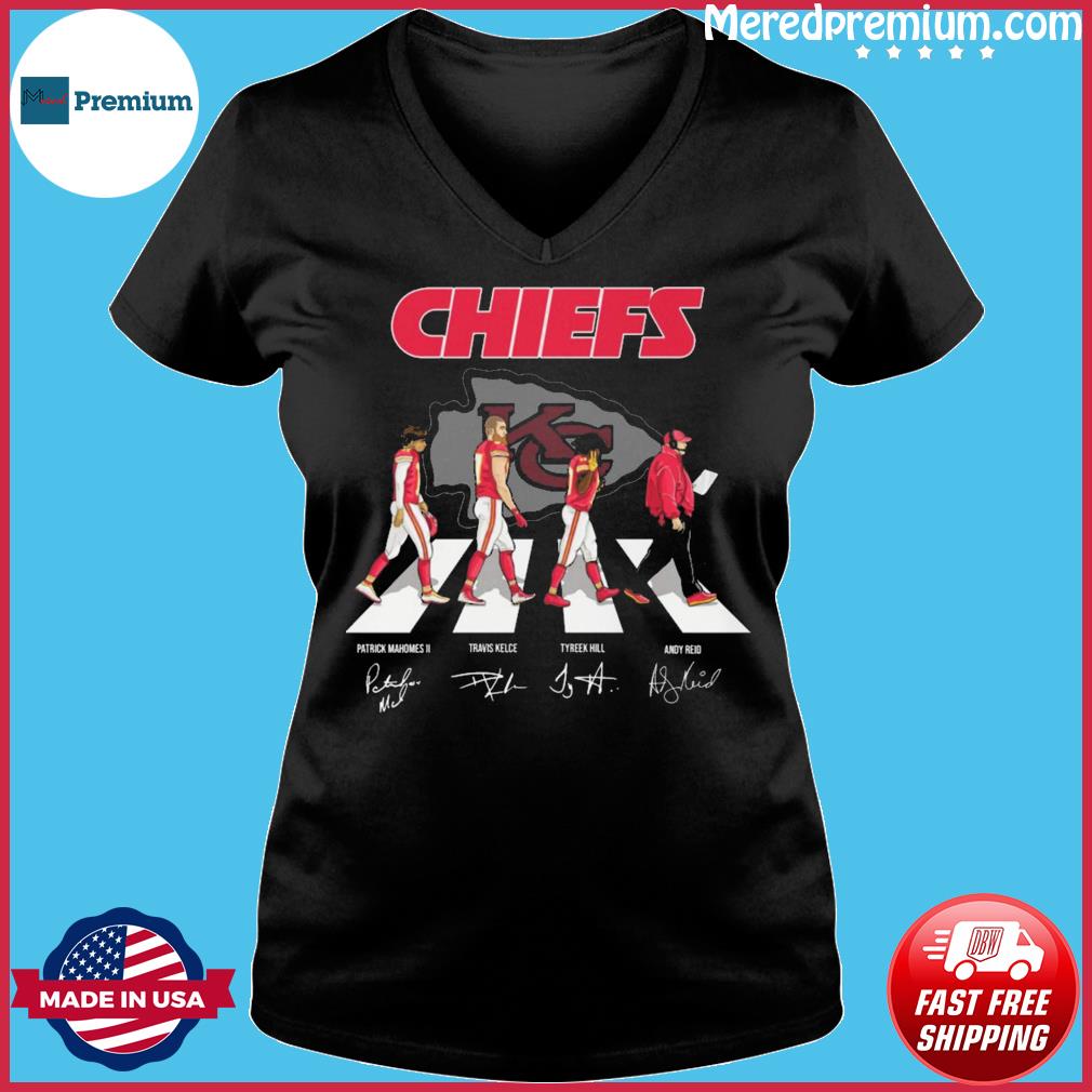 The Chiefs Patrick Mahomes Ii Travis Kelce Tyreek Hill And Andy Reid  Signatures new Shirt, hoodie, sweater, long sleeve and tank top