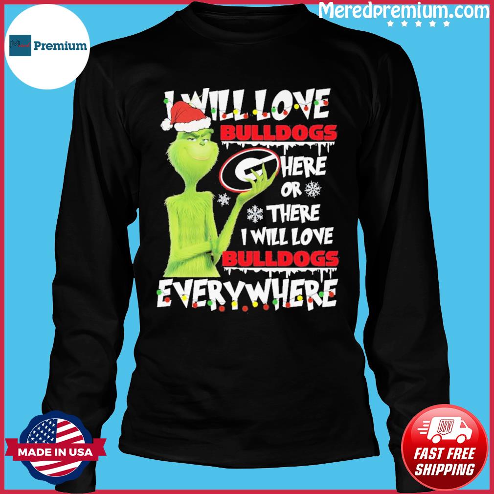 Santa Grinch I Will Loves Atlanta Braves Here Or There I Will Loves Atlanta  Braves Everywhere Christmas Shirt, Grinch Gifts For Him