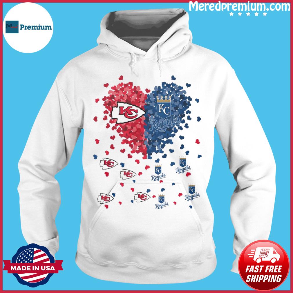 Heart Love Kansas City Chiefs And Kansas City Royals Shirt, hoodie,  sweater, long sleeve and tank top