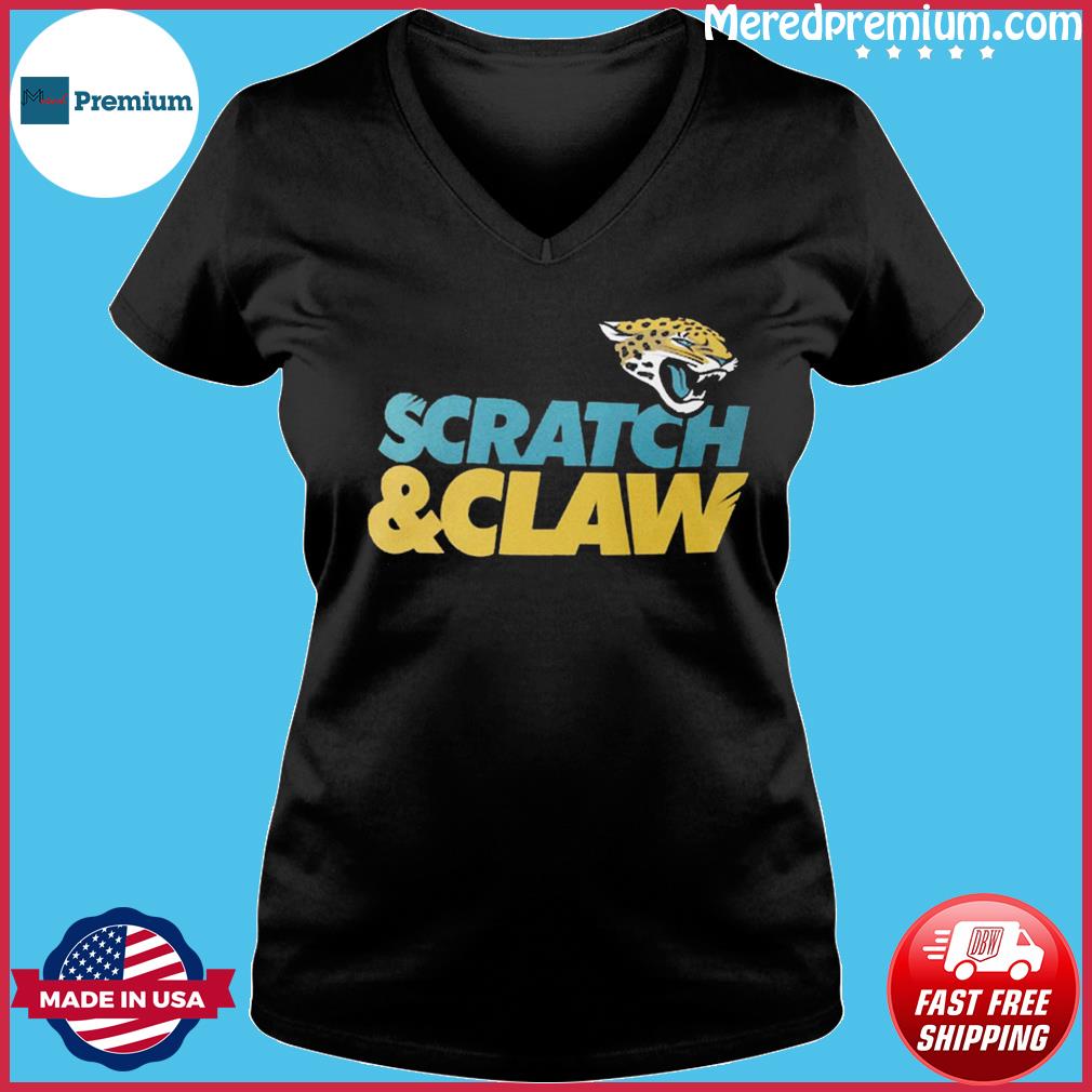 Jacksonville Jaguars Hometown Scratch Claw T-Shirt - Bluecat