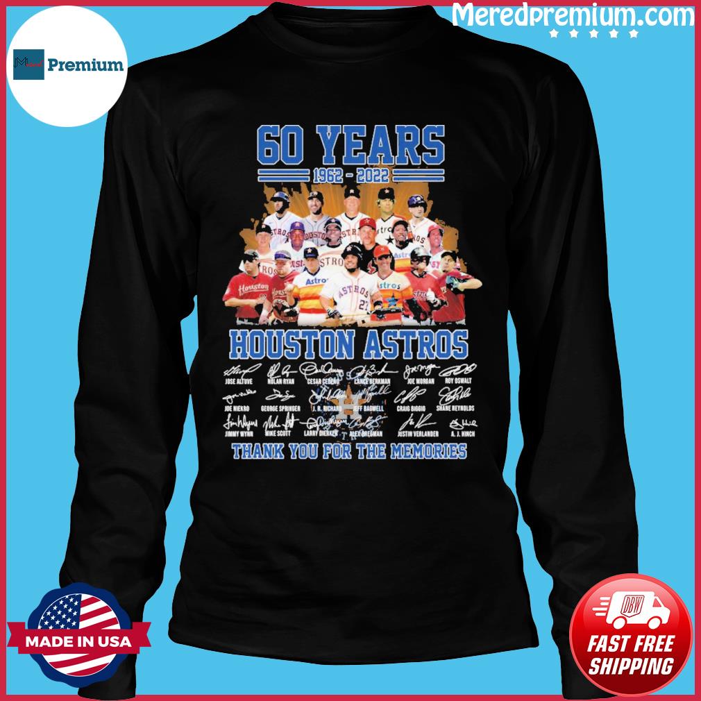 Houston Astros 60 Years Of The Greatest MLB Team Signatures shirt