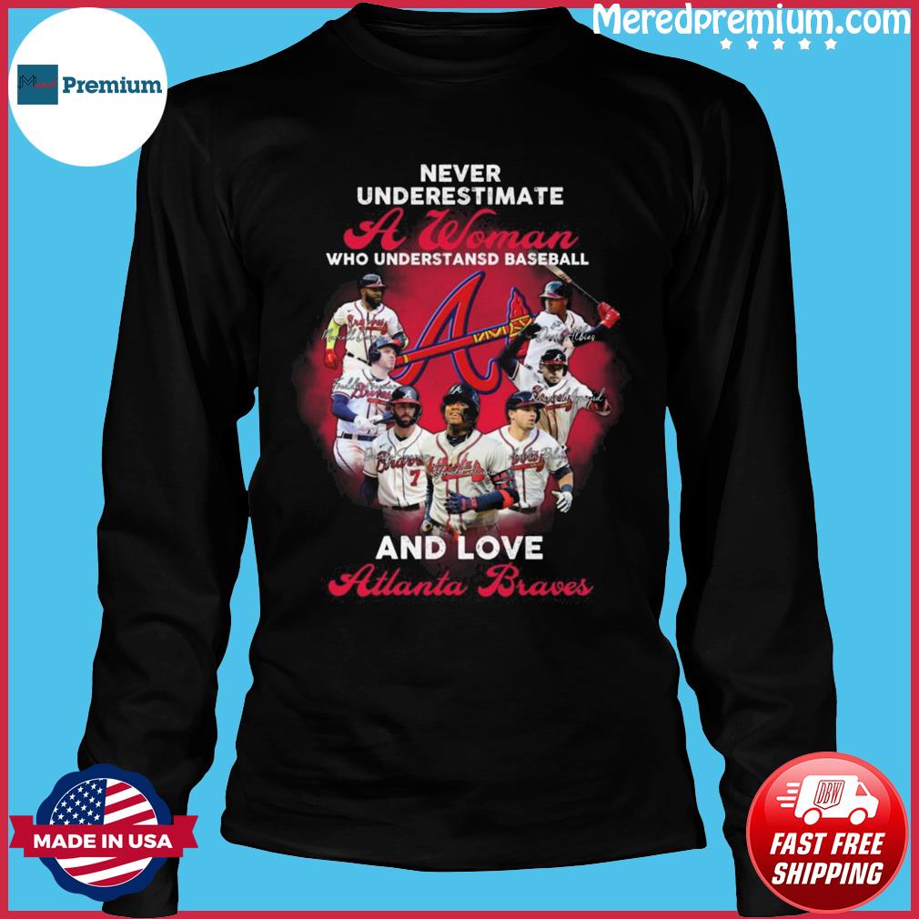 Atlanta Braves MLB Baseball Even Jesus Loves The Braves Shirt Women's T- Shirt