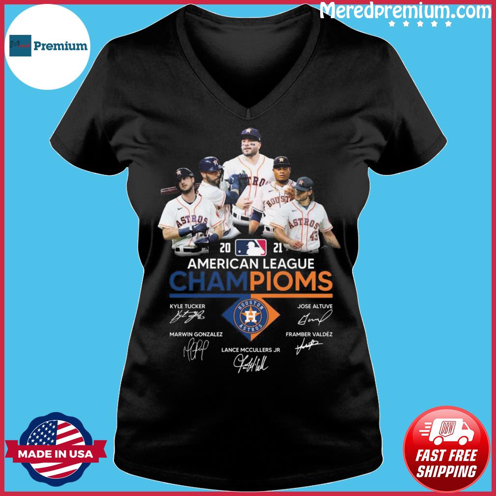 Houston Astros 2021 American League Champions World Series 2021 Signatures  Shirt, hoodie, sweater, long sleeve and tank top