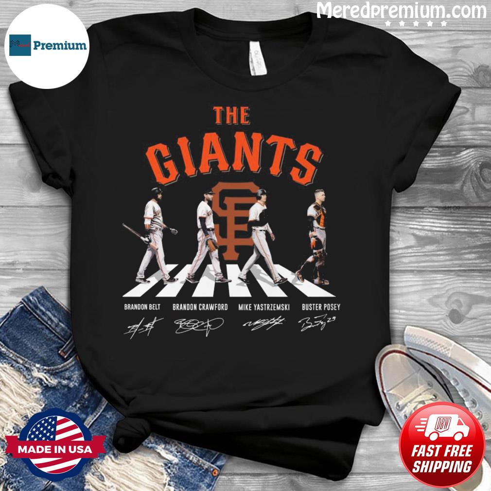 Official The San Francisco Giants Abbey Road Signatures Shirt