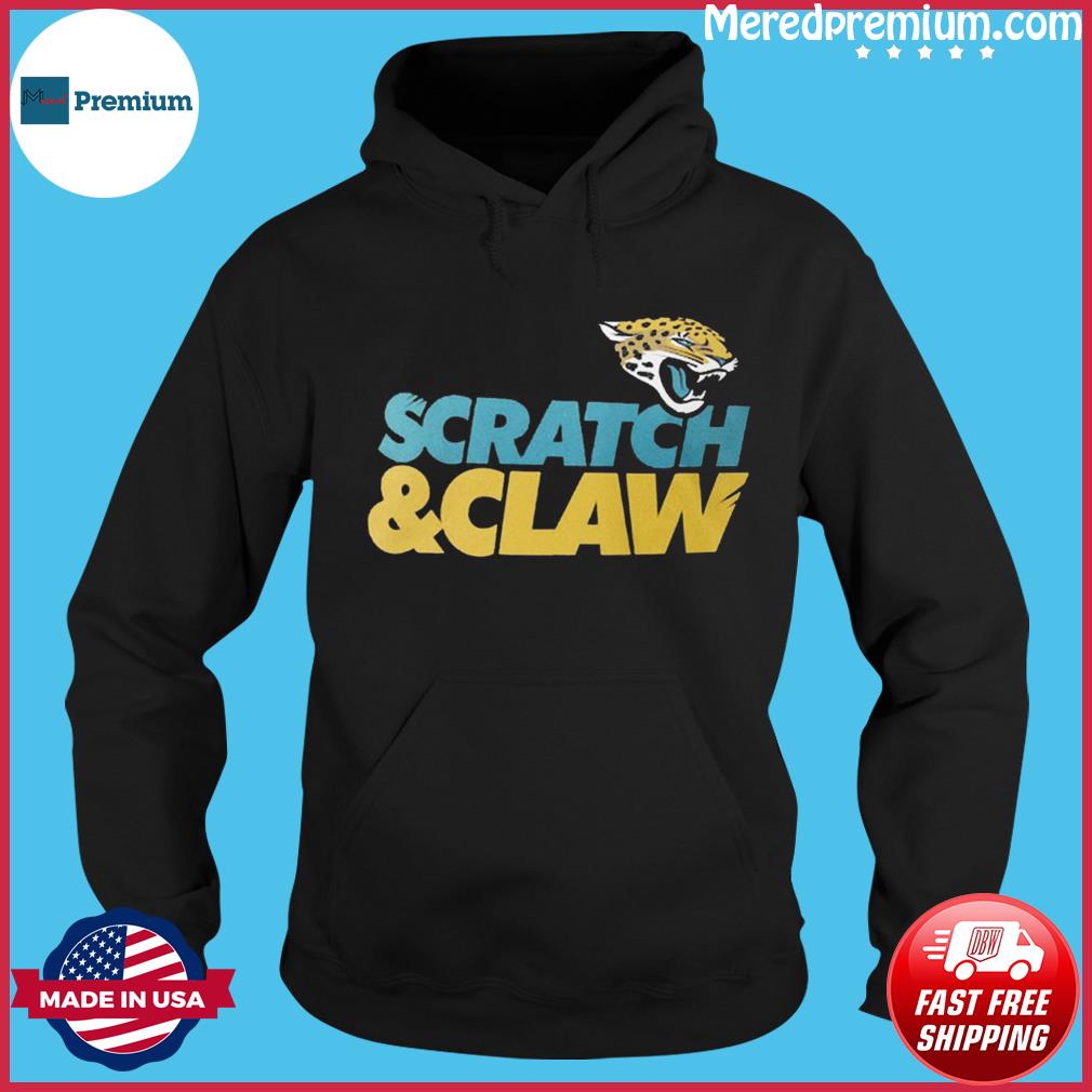 Jacksonville Jaguars Hometown Scratch Claw T-Shirt - Bluecat