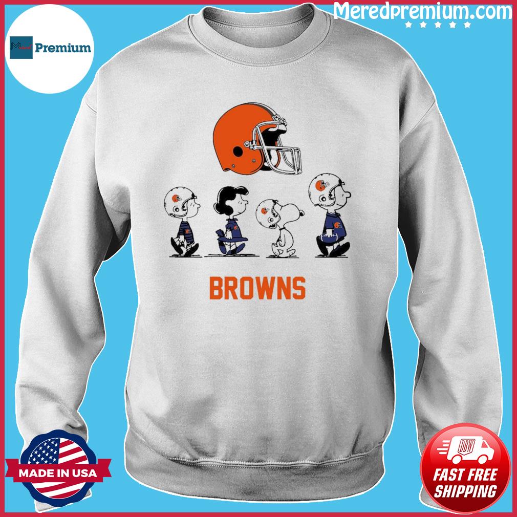 Official The Peanuts Characters Snoopy and Friends Cleveland Browns  Football Shirt, hoodie, sweater, long sleeve and tank top