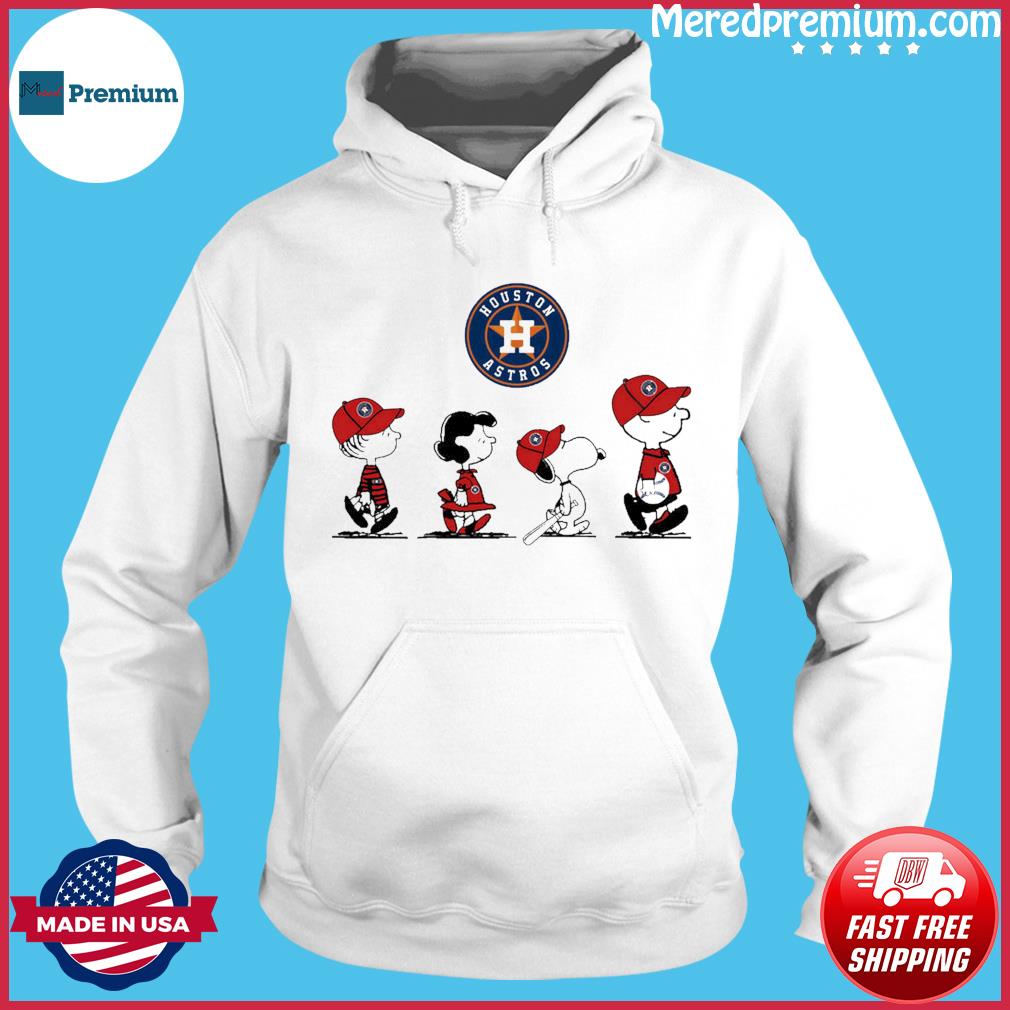 Snoopy And Friends Walking Houston Astros Shirt - High-Quality