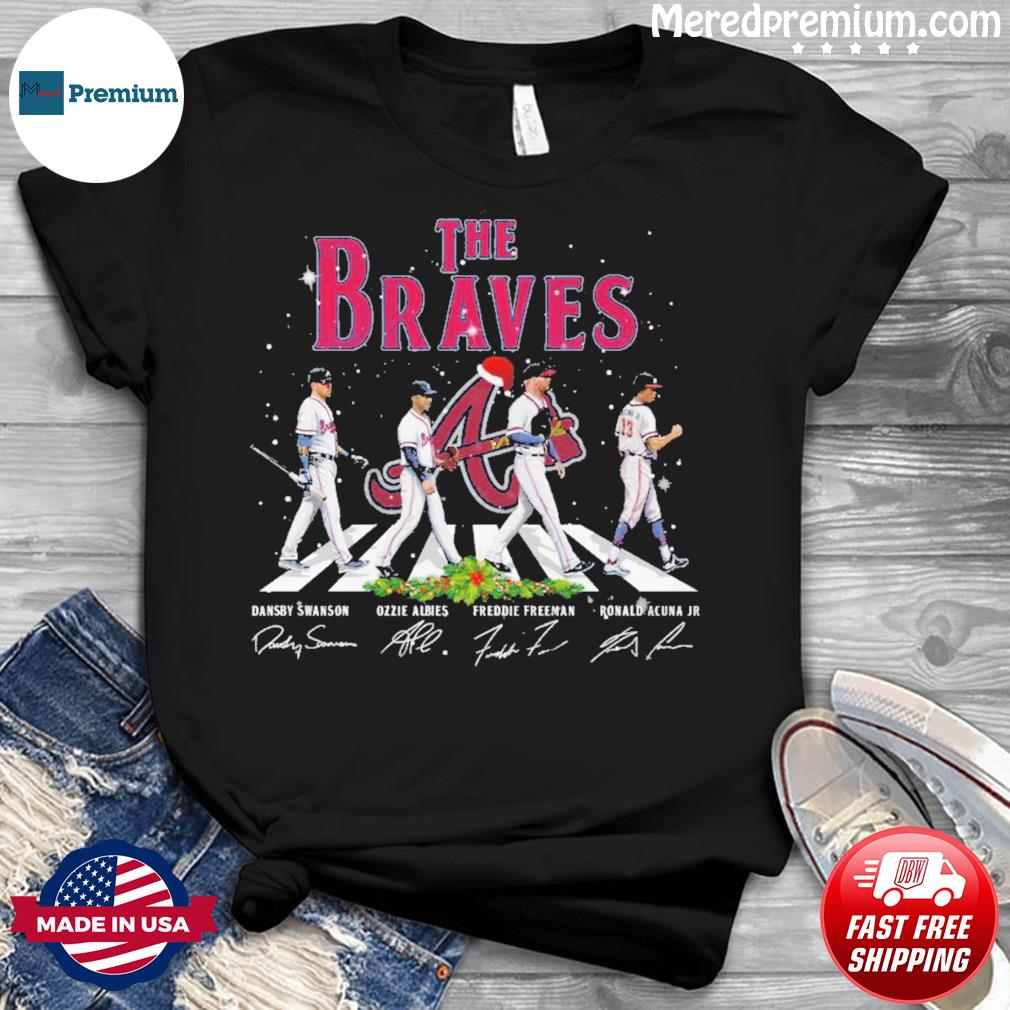 The Atlanta Braves Abbey Road Freddie Freeman Ozzie Albies Signatures Shirt,  hoodie, sweater, long sleeve and tank top