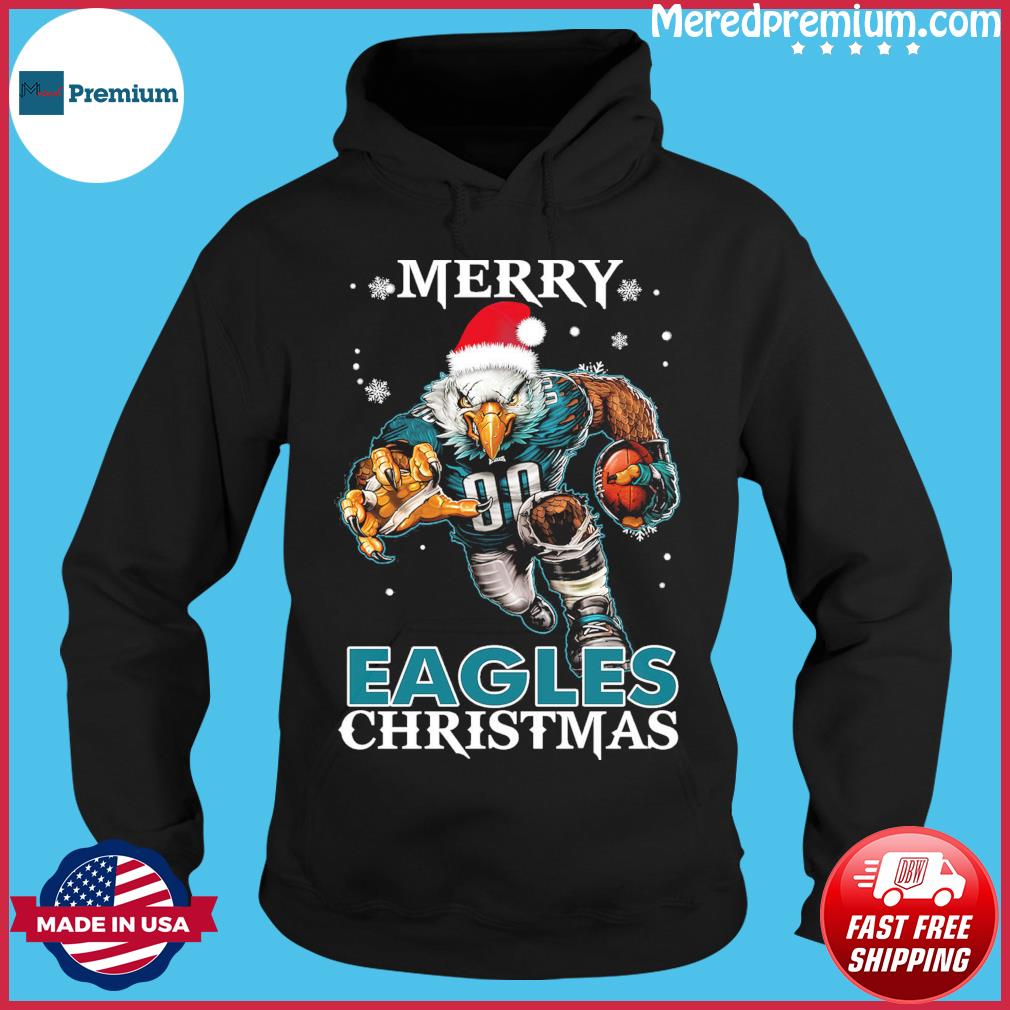 Philadelphia Eagles Santa Hat Merry Eagles Christmas Shirt