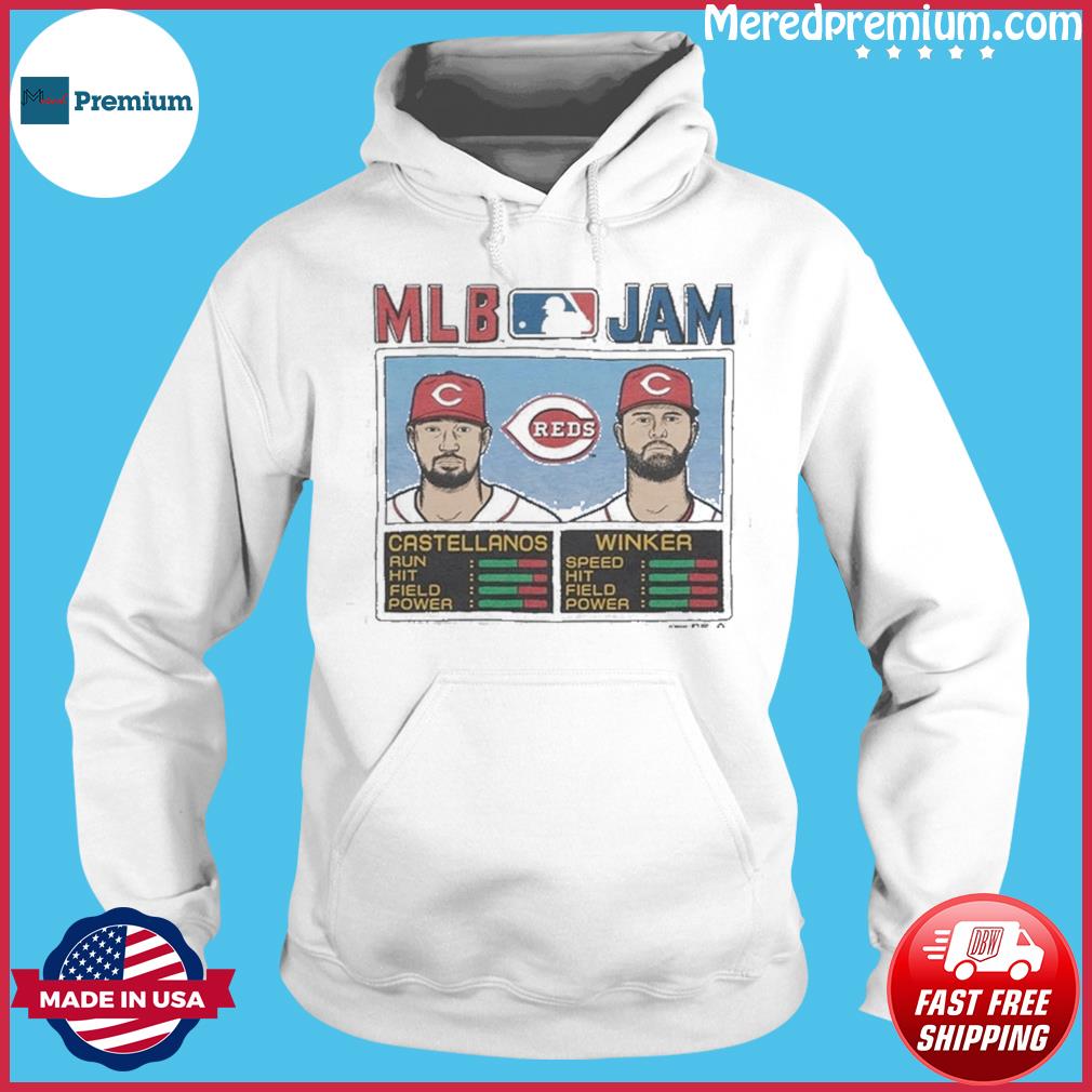 Retro Cincinnati Reds MLB Jam Reds Castellanos and Winker shirt, hoodie,  sweater, long sleeve and tank top