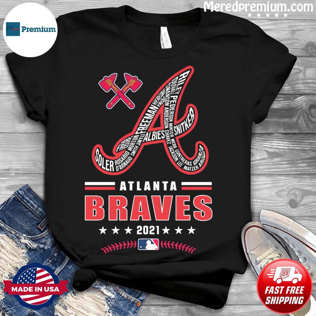 Official Atlanta Braves 2021 World Series Champions Signatures Roster T- Shirt, hoodie, sweater, long sleeve and tank top