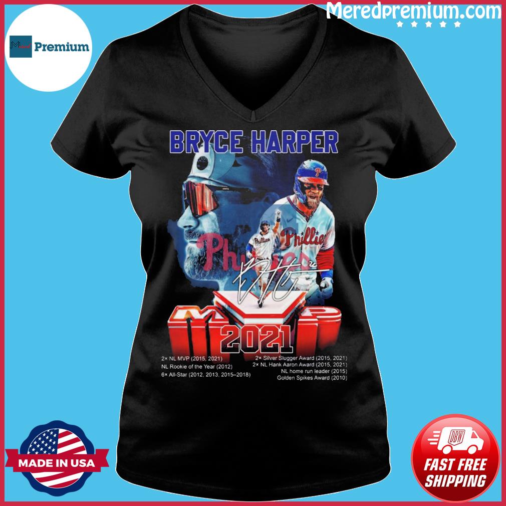 Bryce Harper MVP 2021 Philadelphia Phillies signature shirt, hoodie,  sweater, long sleeve and tank top