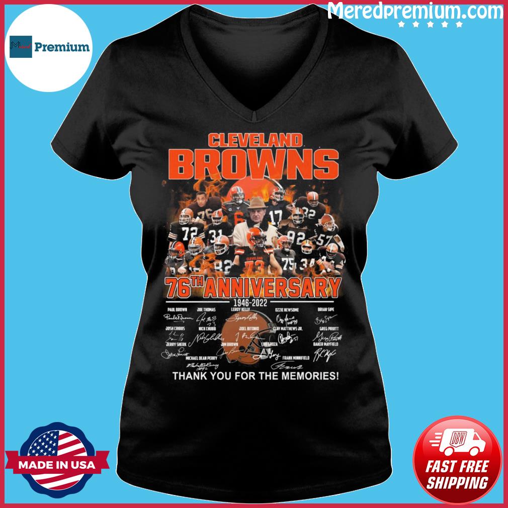 Cleveland Browns 76th anniversary 1946 2022 thank you for the