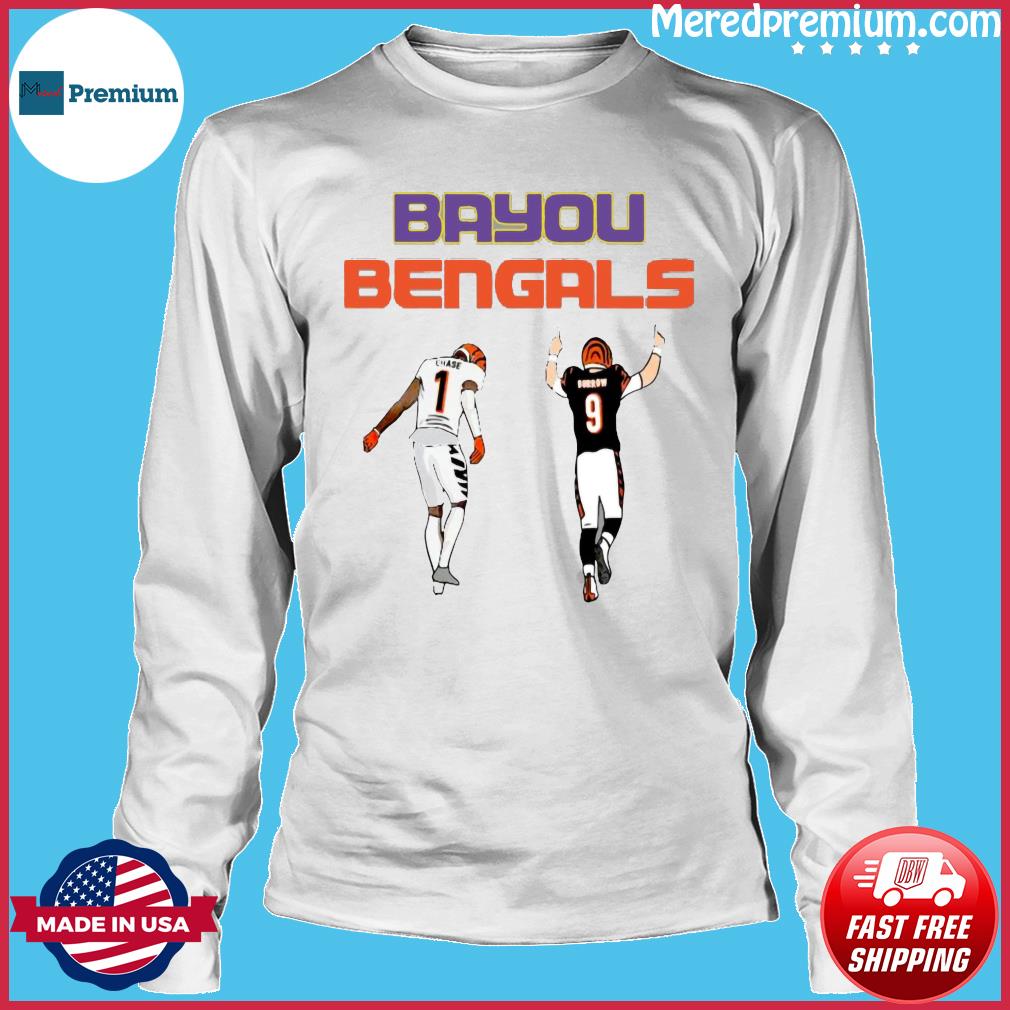 BAYOU BENGALS Ja'marr Chase And Joe Burrow Shirt, hoodie, sweater, long  sleeve and tank top