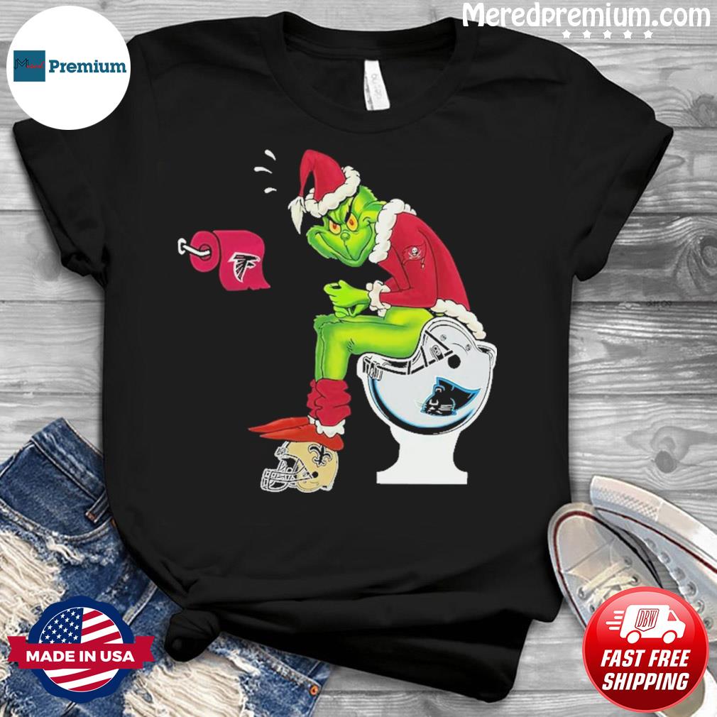 The Grinch Buffalo Bills Shit On Toilet Miami Dolphins And Other Teams Christmas  Sweatshirt, hoodie, sweater, long sleeve and tank top