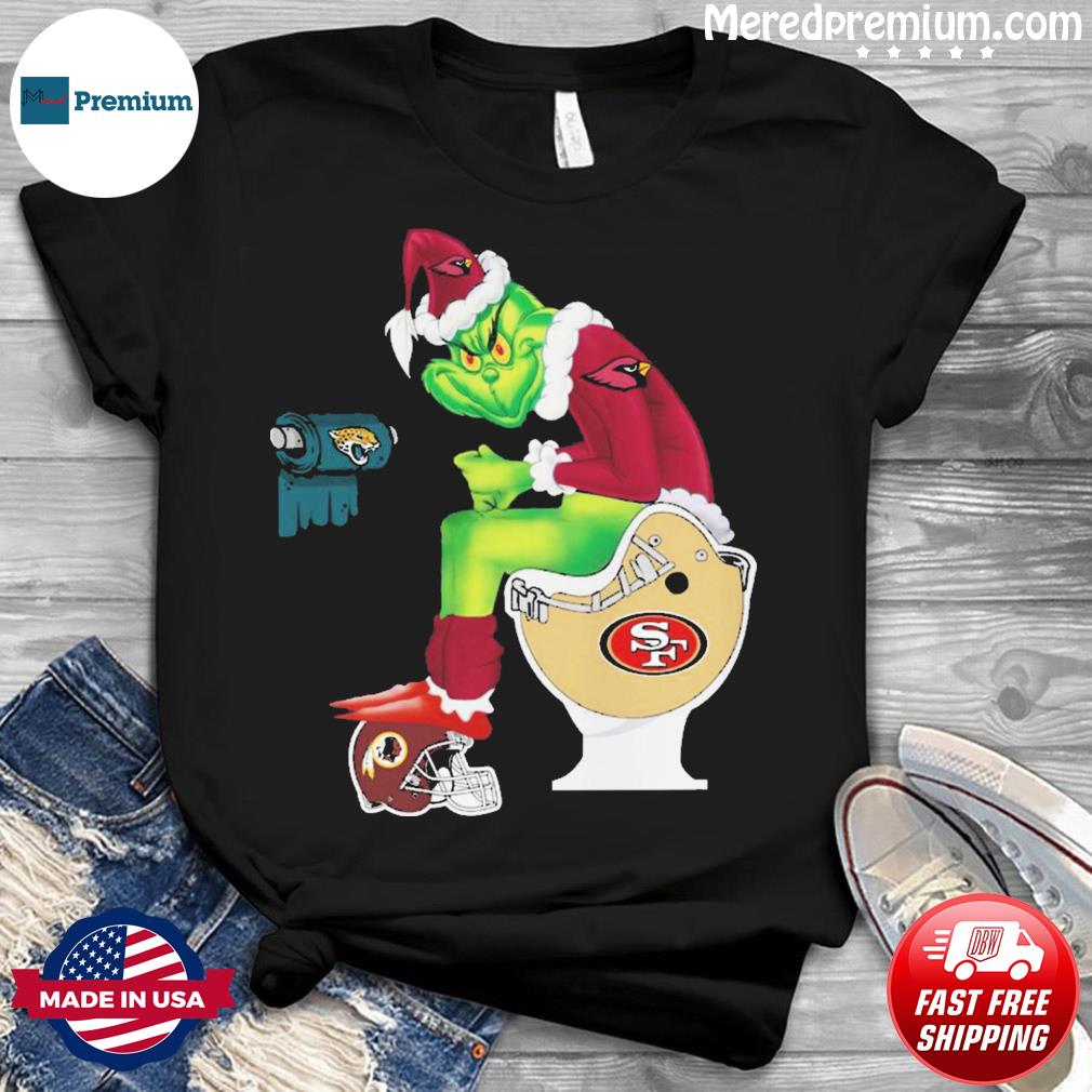 Miami Dolphins Grinch Make Shit Funny Football Christmas Sweater