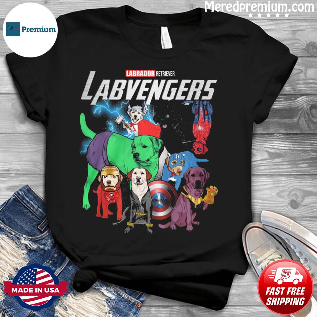 labrador avengers shirt