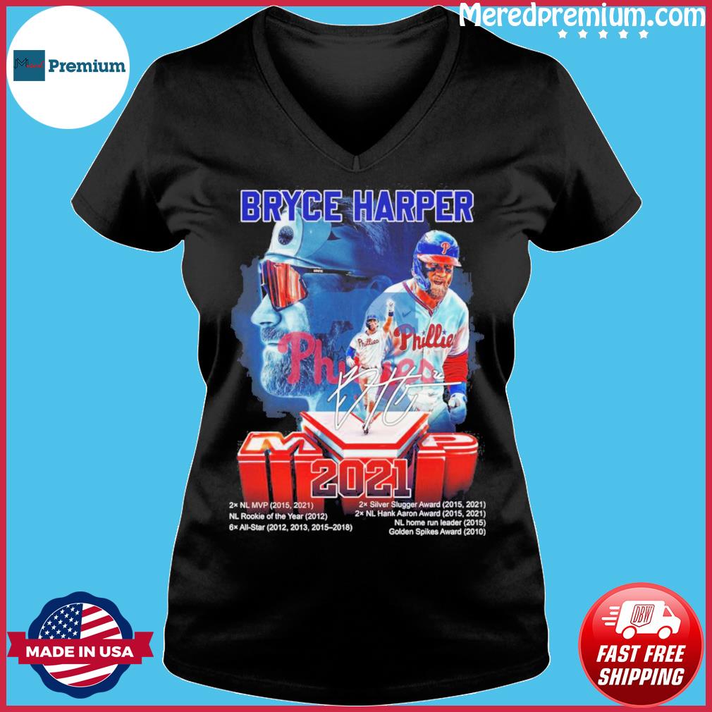 Bryce Harper MVP 2021 Philadelphia Phillies signature shirt