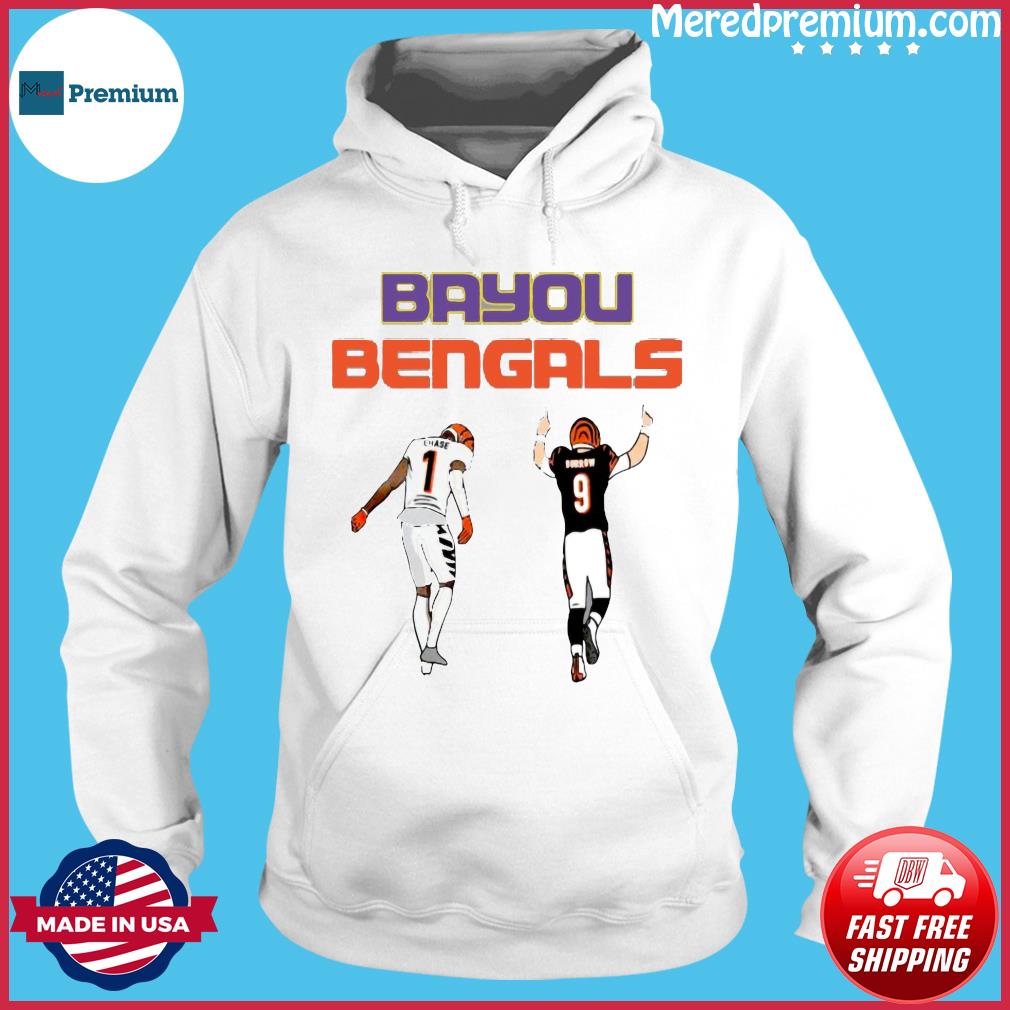 Official Ja'Marr Chase and Joe Burrow Cincinnati Bengals Bayou Bengals  shirt, hoodie, sweater, long sleeve and tank top