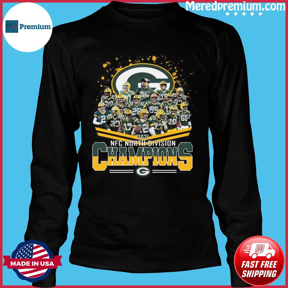 Green bay packers team nfc north division champions 2021 2022 signatures  shirt, hoodie, sweater, long sleeve and tank top