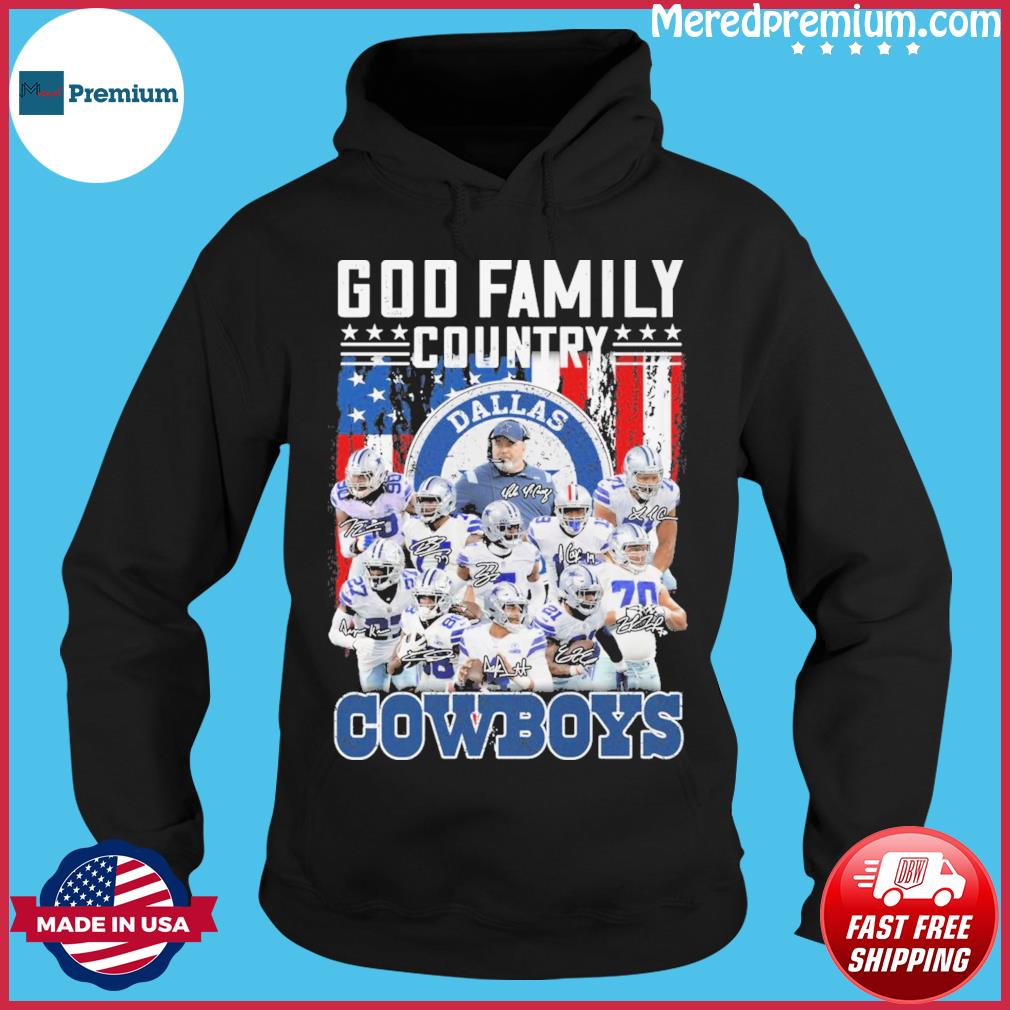 God Family Country Dallas Cowboys Football Team Signatures T-Shirt, hoodie,  sweater, long sleeve and tank top