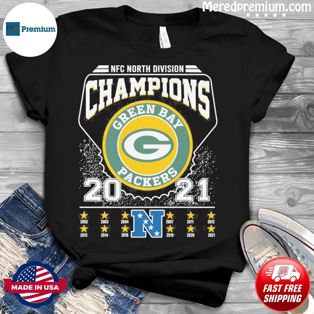 Green Bay Packers 12-Time NFC North Division Champions Shirt