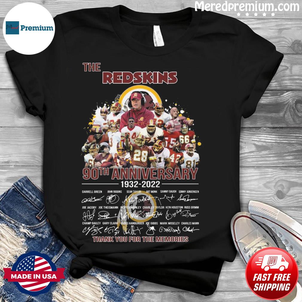 The Washington Redskins 90th anniversary 1932 2022 thank you for