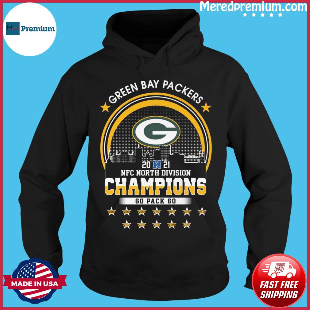 Green Bay Packers Go Pack Go 2021 NFC North Division Champions T-Shirt,  hoodie, sweater, long sleeve and tank top